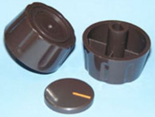 MANDO PARA COCINA UNIVERSAL, PARA EJE DE 7,5 MM, COLOR MARRÓN, 73AB0035 - Imagen 1