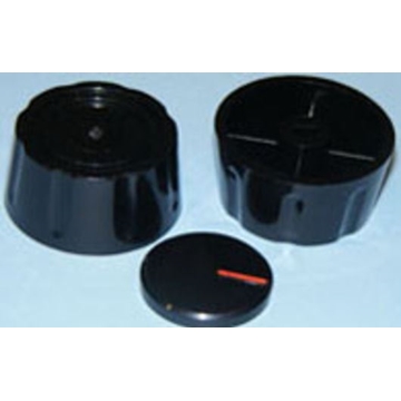 MANDO UNIVERSAL PARA COCINAS DE 6MM SIN EJE EN COLOR NEGRO 73AB0027 - Imagen 1