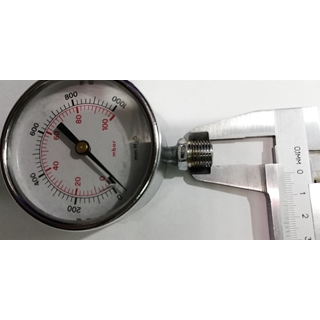 MANOMETRO 100 MILIBARES, ESFERA 60 MM, 13MM, GAS BUTANO, PROPANO, NATURAL, 100 milibar, 45478856 - Imagen 1