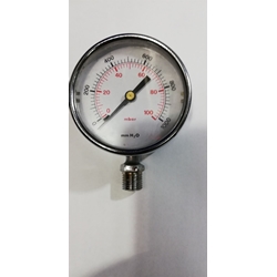 MANOMETRO 100 MILIBARES, ESFERA 60 MM, 13MM, GAS BUTANO, PROPANO, NATURAL, 100 milibar, 45478856 - Imagen 2