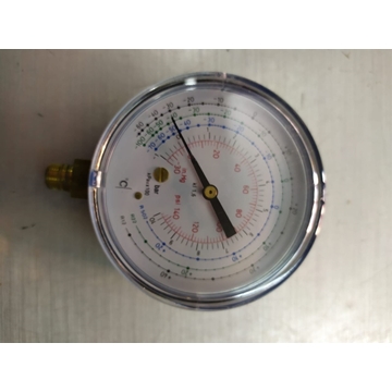 MANOMETRO BAJA PRESION, GASES REFRIGERANTES, R12, R22, R502, 10 BARES, DIAMETRO 80 MM,  514041 - Imagen 1