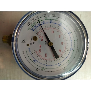 MANOMETRO BAJA PRESION, GASES REFRIGERANTES, R12, R22, R502, 10 BARES, DIAMETRO 80 MM,  514041 - Imagen 2