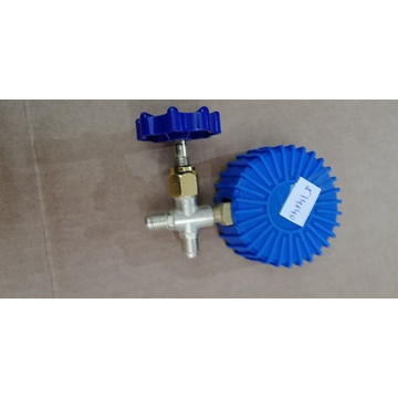 MANOMETRO CON LLAVE, GASES R12, R22, R502, 15 BAR,  514040 - Imagen 1