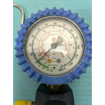 MANOMETRO GAS REFRIGERANTE R134A, R22, R404A, MINIANALIZADOR PL-90/3,  501010 - Imagen 2