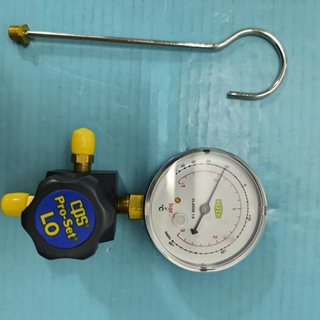 MANOMETRO GAS REFRIGERANTE R600, MINIANALIZADOR GAS R600, ESFERA 68MM, 501011 - Imagen 1