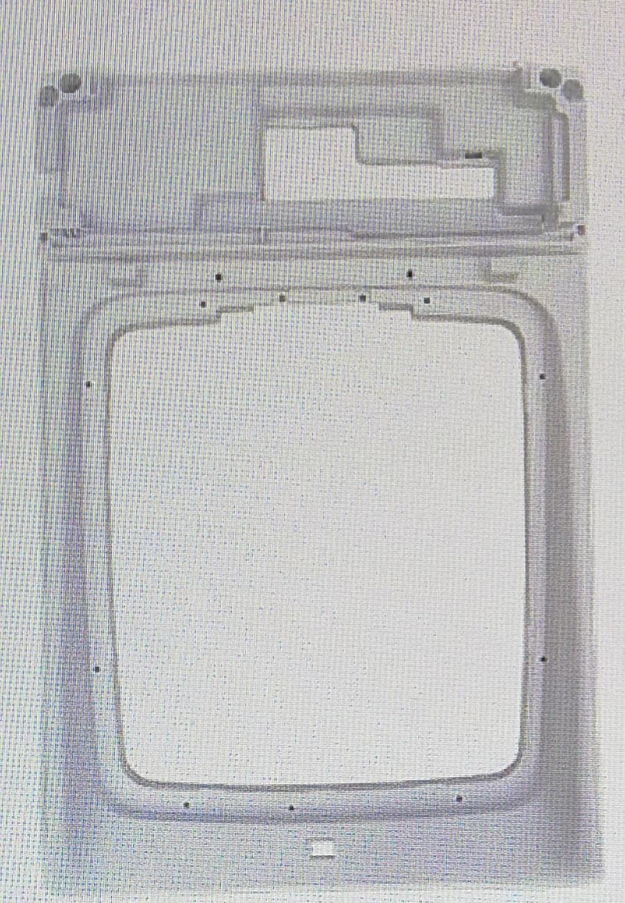 MARCO ENCIMERA LAVADORA CANDY, HOOVER, OTSEIN, LAVADORA ESTRECHA, CARGA SUPERIOR, 395/585/58 MM, HUECO 340/300 MM, RECAMBIO ORIGINAL, 43013198 - Imagen 1