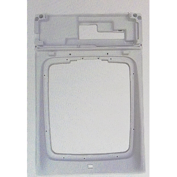 MARCO ENCIMERA LAVADORA CANDY, HOOVER, OTSEIN, LAVADORA ESTRECHA, CARGA SUPERIOR, 395/585/58 MM, HUECO 340/300 MM, RECAMBIO ORIGINAL, 43013198 - Imagen 1