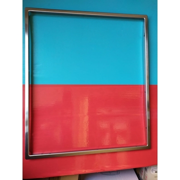 MARCO VITROCERAMICA ZANUSSI, INOX, EXTERIOR 570X500MM, INTERIOR 550X480MM, RECAMBIO ORIGINAL, 3196108009 - Imagen 1