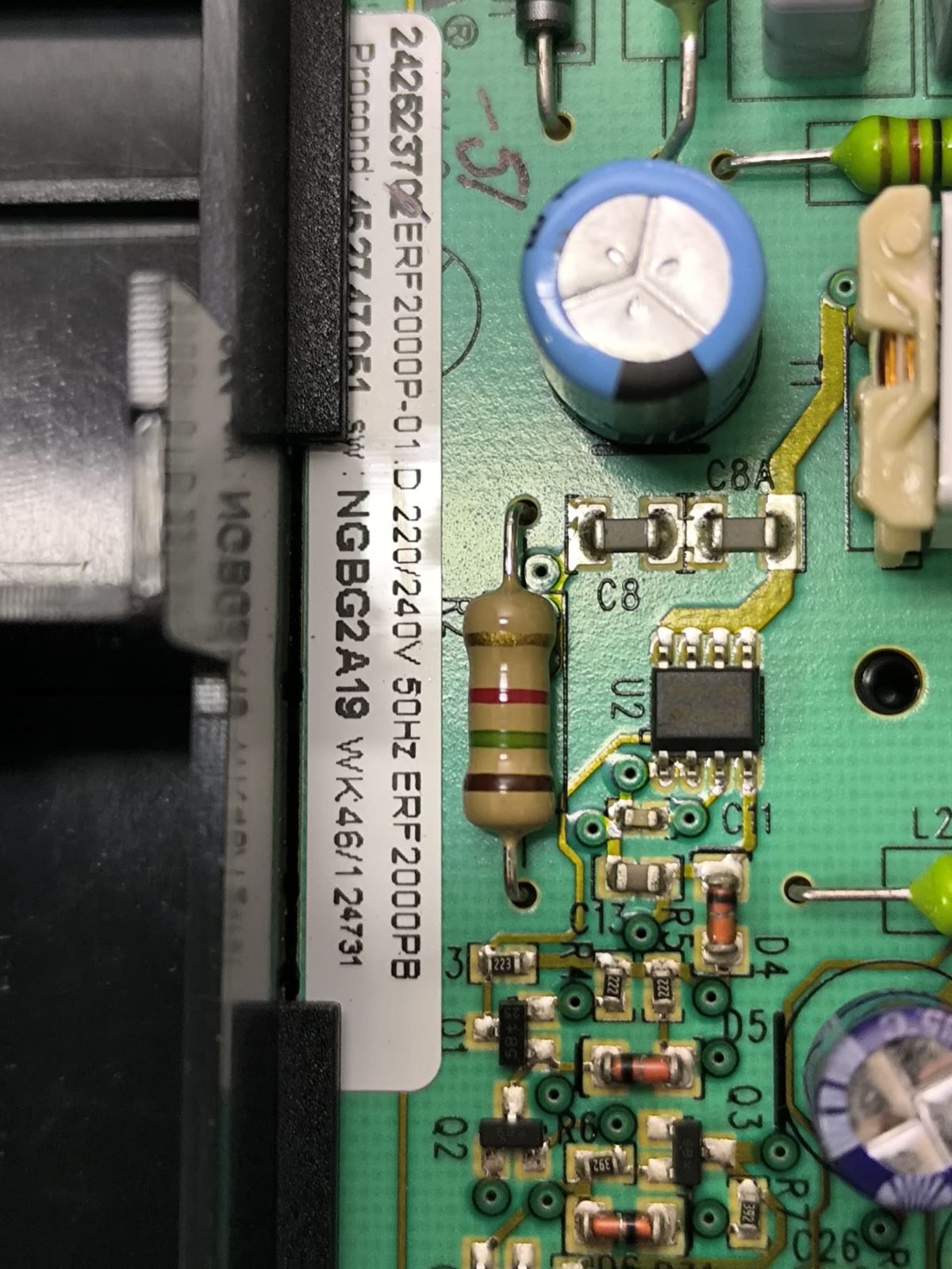 MODULO ELECTRONICO FRIGORIFICO AEG, 927717421, CON CABLES, 960016590 - Imagen 2