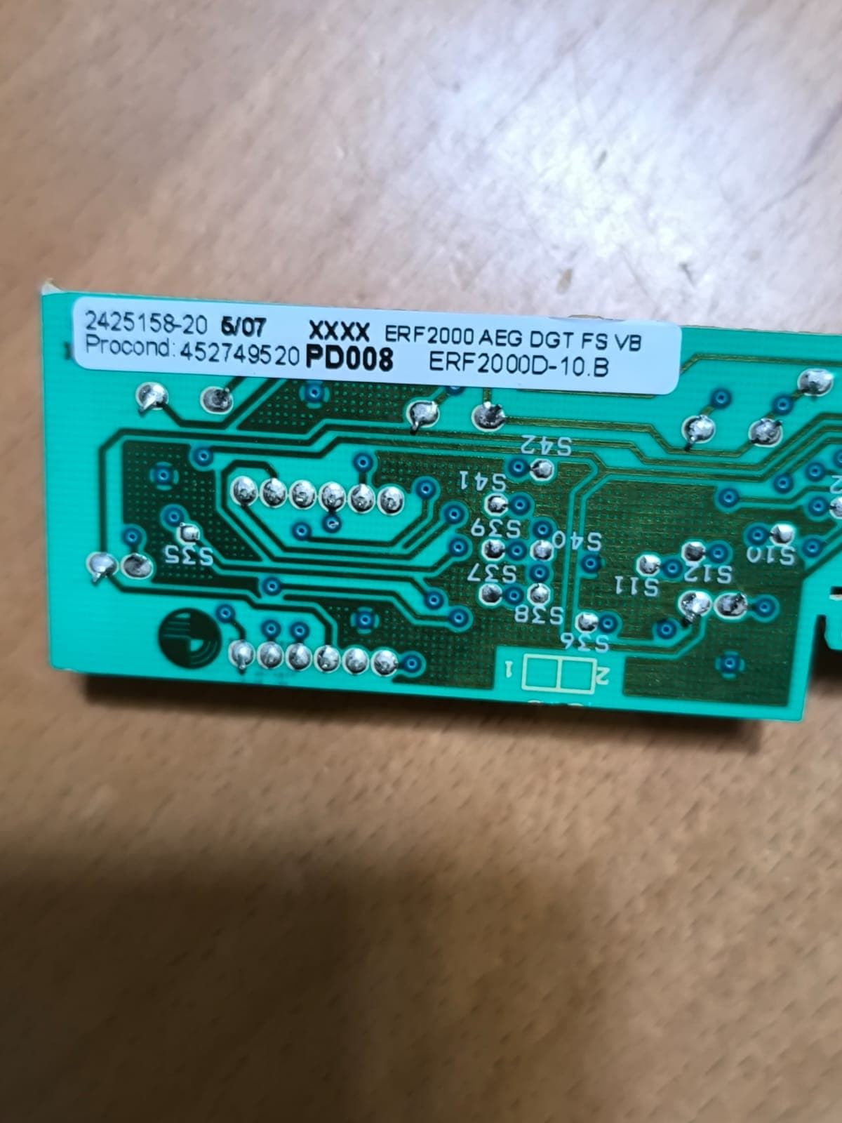 MODULO ELECTRONICO FRIGORIFICO AEG, ELECTROLUX, 2425158330 - Imagen 3