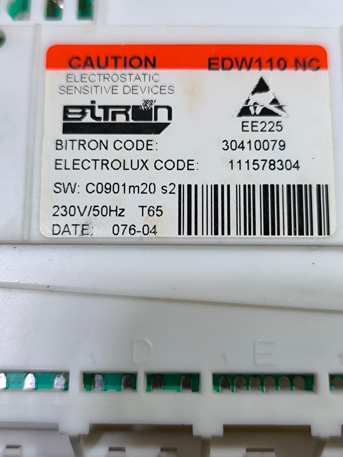 MODULO ELECTRONICO LAVAVAJILLAS AEG, FAV40740W,  1110996590 - Imagen 1