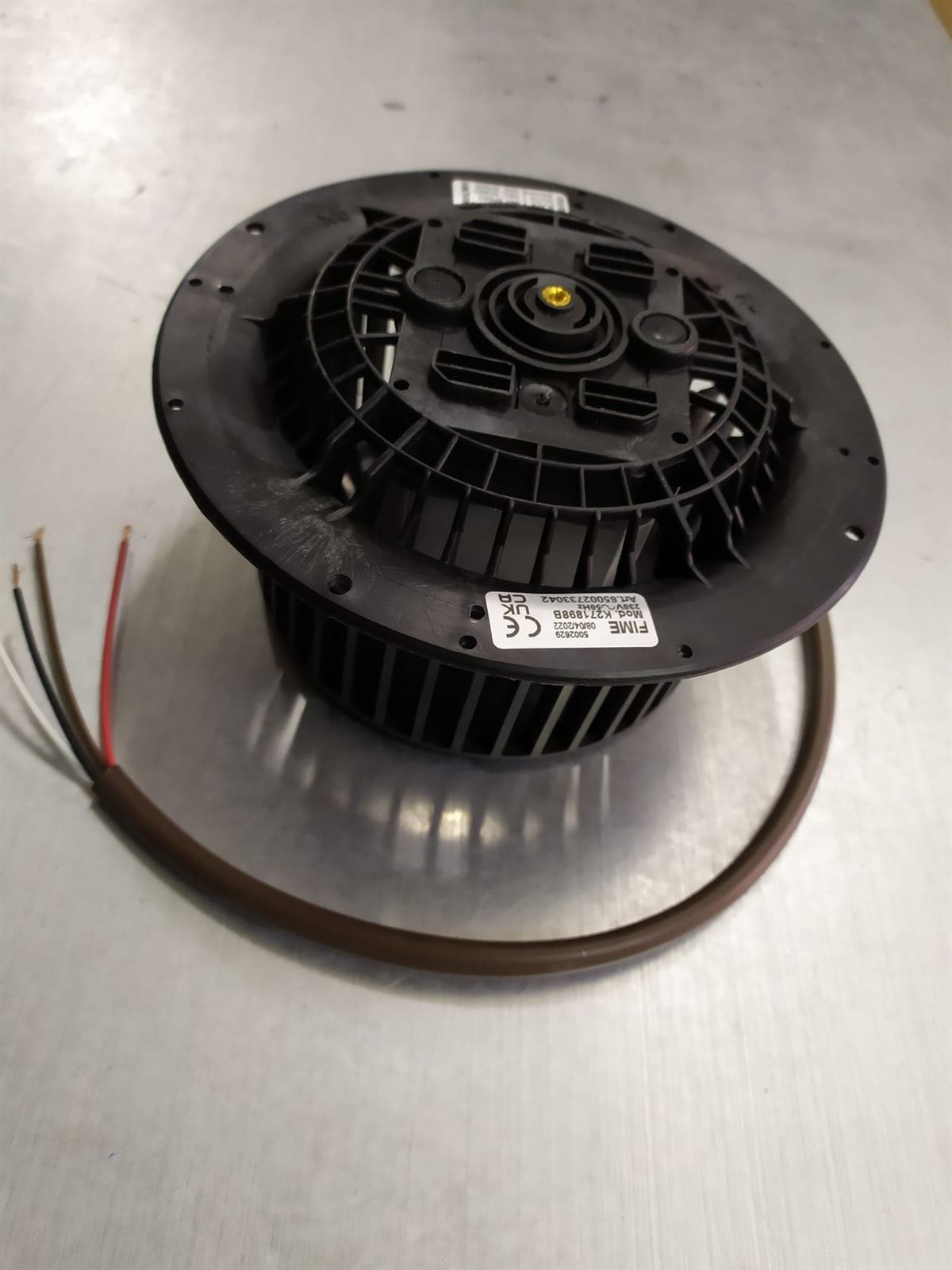 MOTOR CAMPANA UNIVERSAL, COMPATIBLE TEKA, TURBINA 140/55 MM, SOPORTE DIAMETRO180 MM, GIRO DERECHA, 3 VELOCIDADES,  A380170 - Imagen 1