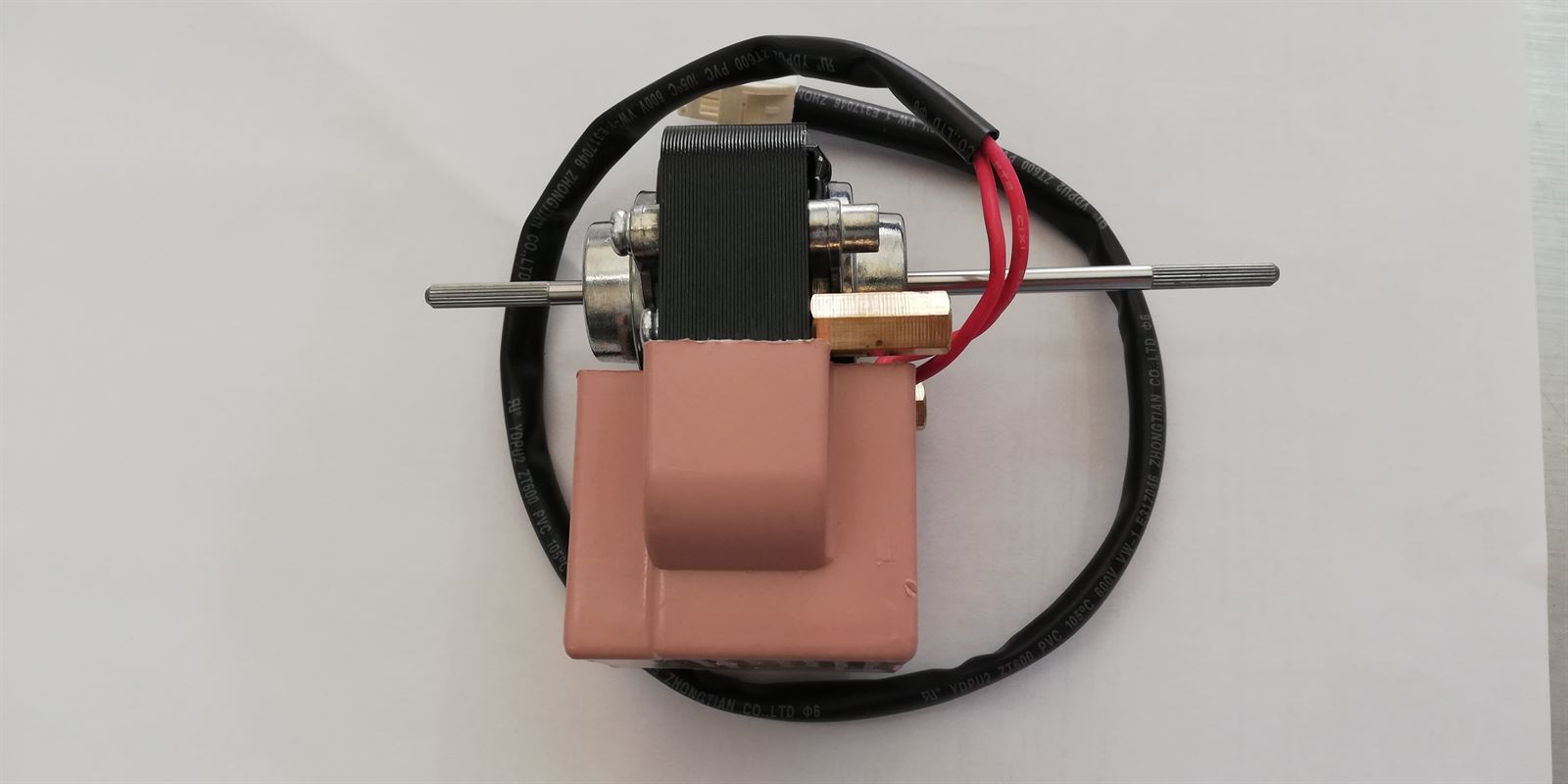 MOTOR VENTILADOR DOBLE TURBINA, Horeca-Select, Metro-Professional, Ningbo-Rotor, YJF-6120, 24W/6 W, 230V, 50Hz,  1550 RPM, Eje 4 mm diametro,  A710768 - Imagen 2