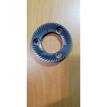 MUELA FRESA MOLINILLO CAFE, EXTERIOR 59, INTERIOR 33, ESPESOR 9,5 MM, DISTANCIA TALADROS AMARRE 38MM, ROTACION IZQUIERDA, SOLO DISPONEMOS DE UNA UNIDAD,  A.MF509 - Imagen 2