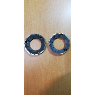 MUELAS FRESAS MOLINILLO CAFE, EXTERIOR 54, INTERIOR 31X 8 MM, ROTACION IZQUIERDA, DISTANCIA TORNILLOS DE AMARRE 39MM,  A.MF507 - Imagen 2