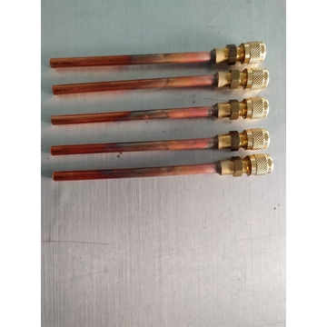 OBUS VALVULA CARGA GAS REFRIGERANTE CON TUBO 1/4", KIT 5 UNIDADES,  6700001001 - Imagen 1