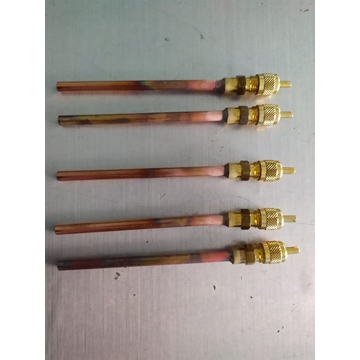 OBUS VALVULA CARGA GAS REFRIGERANTE CON TUBO 1/4", KIT 5 UNIDADES,  6700001002 - Imagen 1