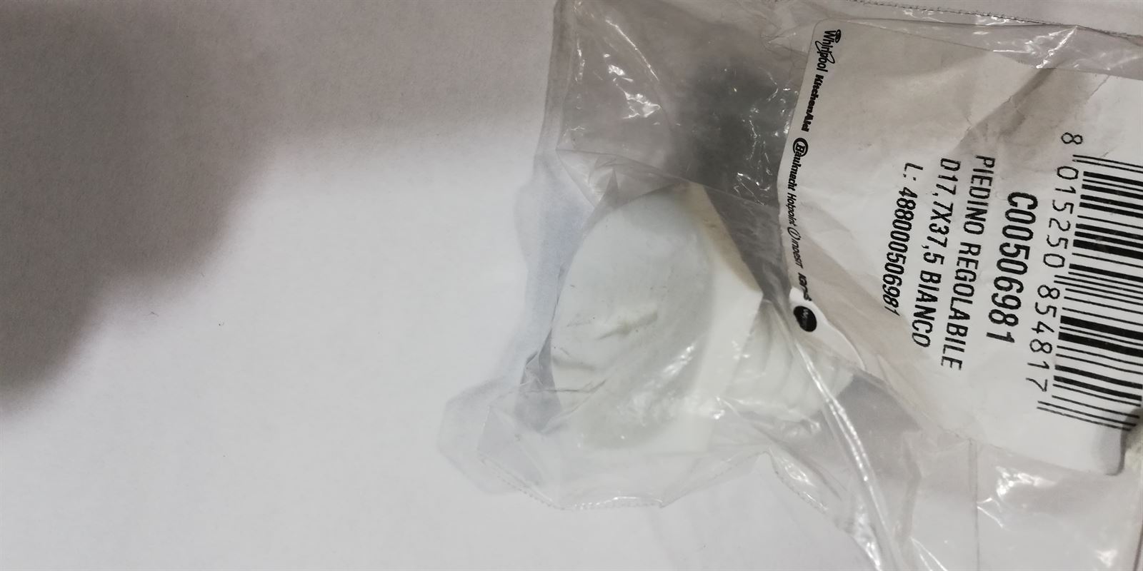 PATA FRIGORIFICO WHIRLPOOL, INDESIT, D17,7X37,5,  488000506981 - Imagen 1