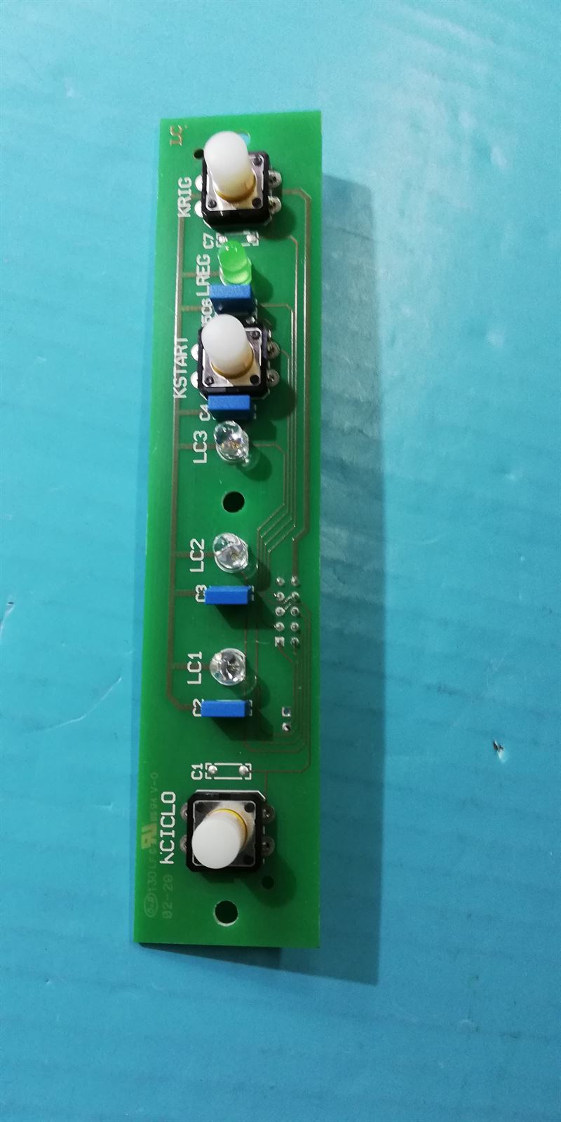 PLACA ELECTRONICA LAVAVAJILLAS BOTONERA, FAGOR, EDESA, Edenox, 3 TECLAS, 145X30 MM, LA-10 M, LA-13 M, LR-10 M, LR-13 M, 4 Leds Gicar, 077562 - Imagen 1