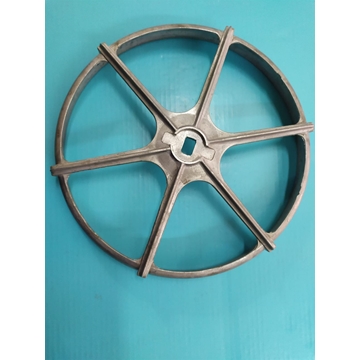 POLEA LAVADORA INDESIT, PARA CORREA PLANA ESTRIADA, DIAMETRO 317 MM, EJE 20X13 MM,  IN104532 - Imagen 1