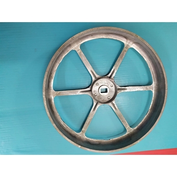 POLEA LAVADORA INDESIT, PARA CORREA PLANA ESTRIADA, DIAMETRO 317 MM, EJE 20X13 MM,  IN104532 - Imagen 2