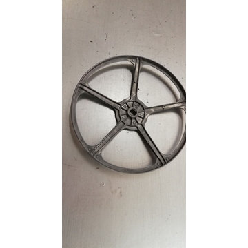 POLEA LAVADORA INDESIT, RECAMBIO ORIGINAL, PLANA, CORREA ESTRIADA, DIAMETRO 300 MM, EJE 16,6X12,8 MM, 028576 - Imagen 1