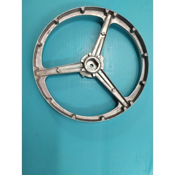 POLEA LAVADORA, RECAMBIO ORIGINAL, PLANA, DIAMETRO 265MM, EJE 28X25X9 MM, A220366 - Imagen 2