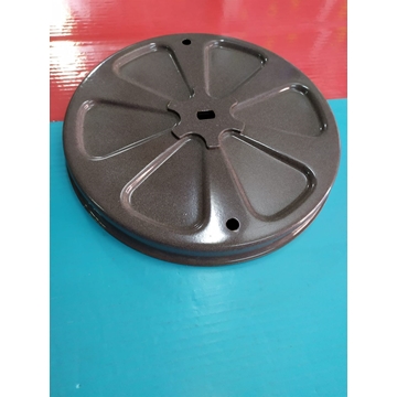 POLEA LAVADORA ZANUSSI, AEG, ELECTROLUX, RECAMBIO ORIGINAL, VITRIFICADA, PLANA, DIAMETRO 268/260 MM, EJE 17X10 MM, 311090233009 - Imagen 1