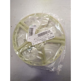 POLEA LAVADORA ZANUSSI, ELECTROLUX, AEG, IKEA 91452814300, RECAMBIO ORIGINAL, PLANA, DIAMETRO 273 MM, EJE 25X14 MM, 50298249009 - Imagen 1