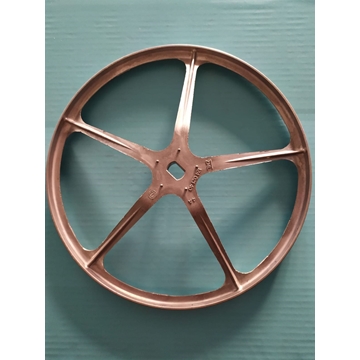 POLEA LAVADORA ZANUSSI, ELECTROLUX, AEG, RECAMBIO ORIGINAL, PLANA, DIAMETRO 272MM, EJE 17X11 MM, 1240214005 - Imagen 1