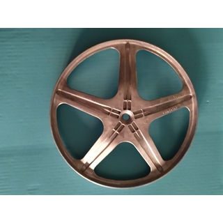 POLEA LAVADORA ZANUSSI, ELECTROLUX, AEG, RECAMBIO ORIGINAL, PLANA, DIAMETRO 272MM, EJE 25X13X11 MM,  1249691104,  50298249009 - Imagen 1