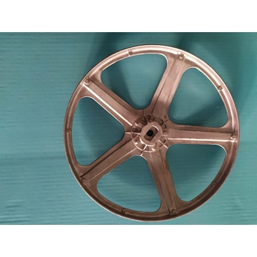 POLEA LAVADORA ZANUSSI, ELECTROLUX, AEG, RECAMBIO ORIGINAL, PLANA, DIAMETRO 272MM, EJE 25X13X11 MM,  1249691104,  50298249009 - Imagen 2