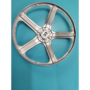 POLEA LAVADORA ZANUSSI, ELECTROLUX, AEG, RECAMBIO ORIGINAL, PLANA, DIAMETRO 273 MM, EJE 25X13X11 MM,  1108614106 - Imagen 2