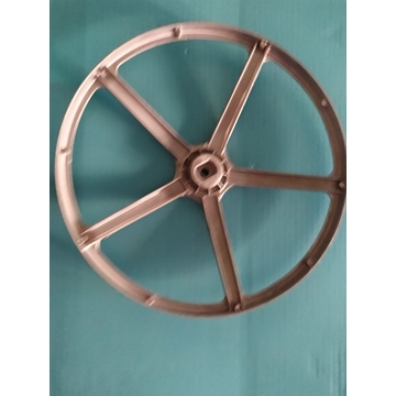 POLEA LAVADORA ZANUSSI, ELECTROLUX, AEG, RECAMBIO ORIGINAL, PLANA, DIAMETRO 296MM, EJE 23X16X9 MM, 4055250825 - Imagen 1