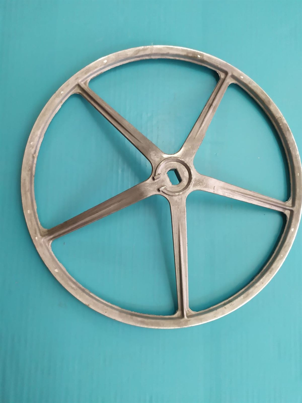 POLEA LAVADORA ZANUSSI, ELECTROLUX, AEG, RECAMBIO ORIGINAL, TRAPEZOIDAL 3L,  DIAMETRO 317MM, EJE 17X11 MM, 3421715172 - Imagen 1