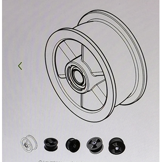 POLEA TENSORA SECADORA ZANUSSI, AEG, ELECTROLUX, RECAMBIO ORIGINAL,  8581250125037 - Imagen 1