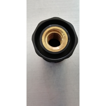 POMO CAFETERA INDUSTRIAL CAFE EXPRESO, MATERIAL PLASTICO NEGRO CON ROSCA LATON HEMBRA DIAMETRO14MM, PASO 2MM, DIAMETRO POMO 46MM, LARGO 42MM, F340 - Imagen 2