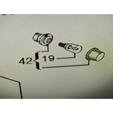 PORTALAMPARA+BOMBILLA ROSCA E14+CRISTAL CUBRE-BOMBILLA,  220V, 25W, HORNO ELECTROLUX, 949713151-00,  9045418 - Imagen 1