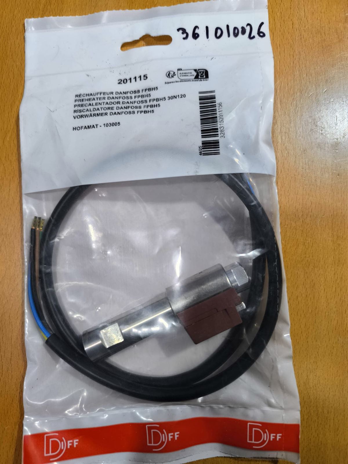 PRECALENTADOR QUEMADOR DANFOSS, QUEMADOR GASOLEO, 361010026 - Imagen 2