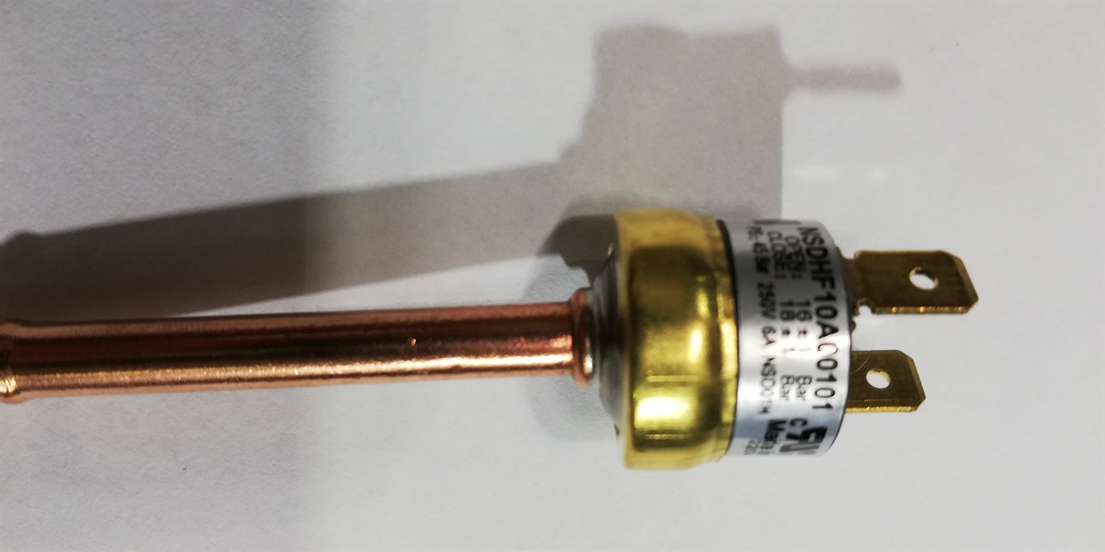 PRESOSTATO CONDENSADOR FRIGIRIFICO, 18 BAR, 230V, TUBO SOLDAR 1/4,  47788 - Imagen 1