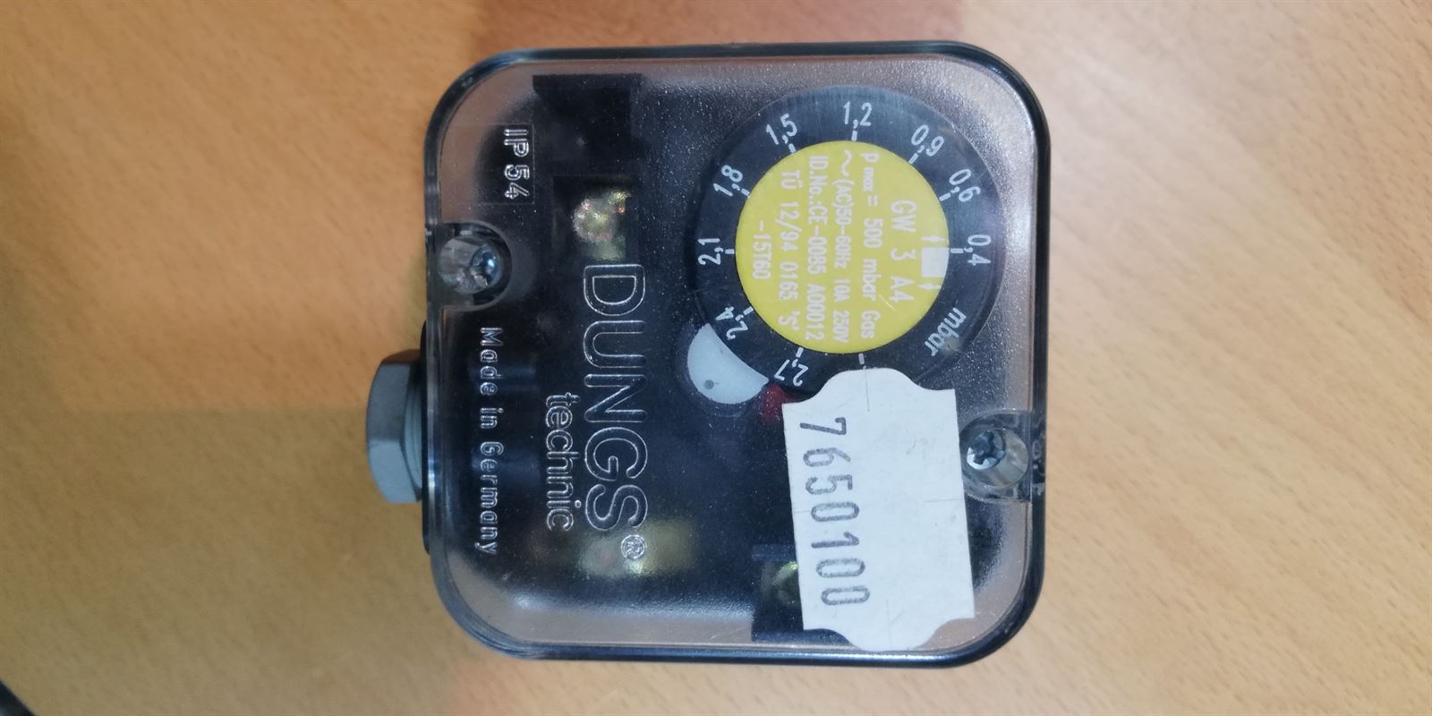 PRESOSTATO DUNGS GAS NATURAL, BUTANO, PROPANO, PRESOSTATO  0,4 A 3 MILIBAR, 10A, 250V, PRESION MAXIMA 500 MILIBAR, 7650100 - Imagen 5
