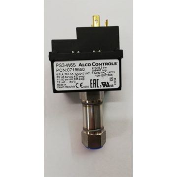 PRESOSTATO FRIGORIFICO ALTA PRESION 27,5/33,5 BAR, Presostato Alta, Rearme Automático SAE 1/4"H, ALCO CONTROLS PS3-W6S 27bar, 417168 - Imagen 1