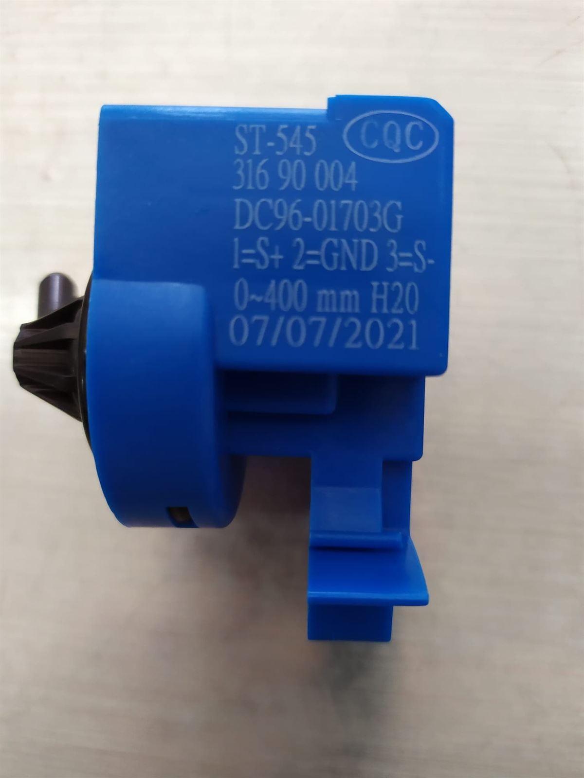 PRESOSTATO LAVADORA SAMSUNG, 0 - 400MM, 5V, CALIDAD ORIGINAL, DC96-01703G,  1570500400 - Imagen 3