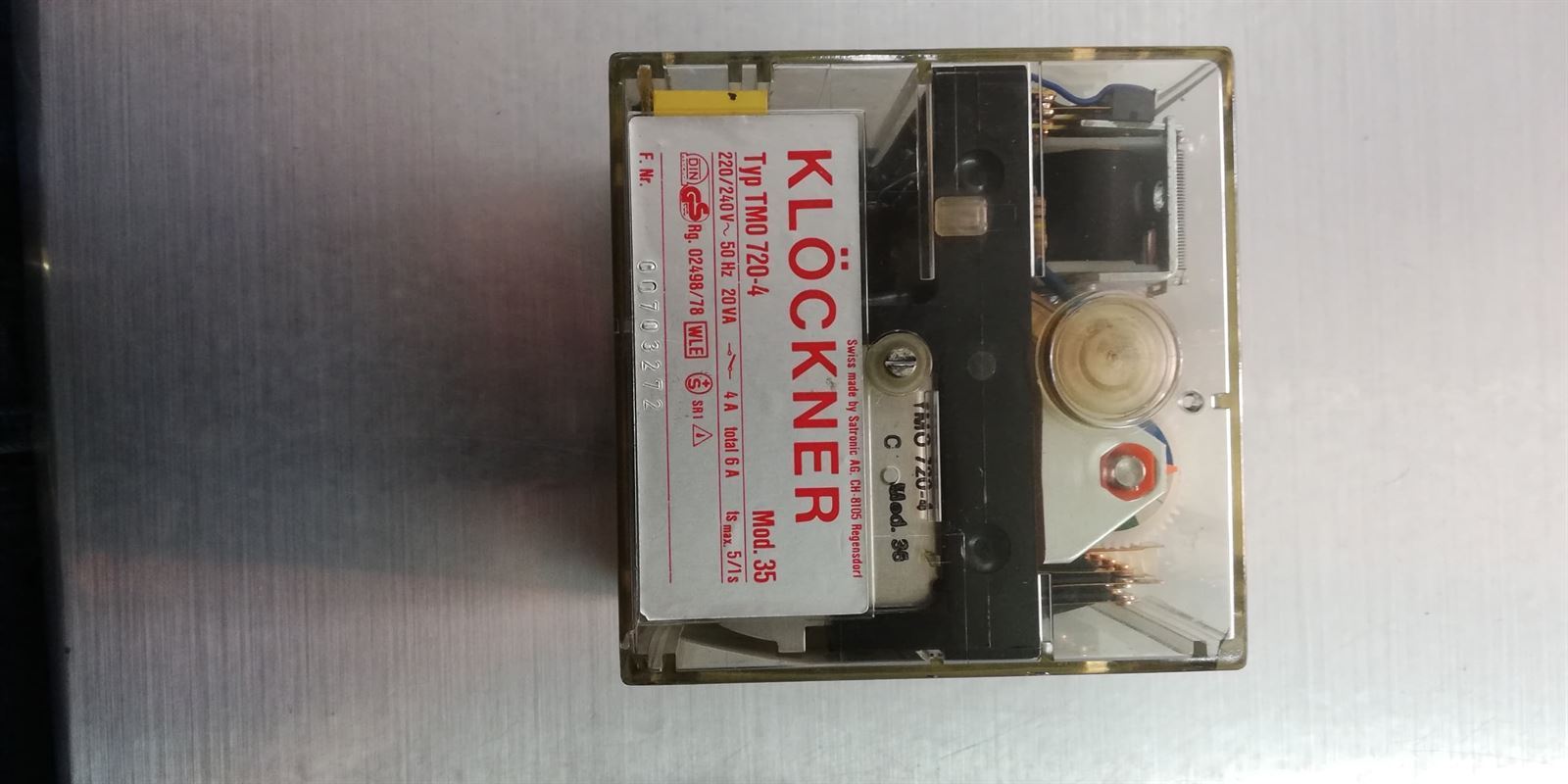 PROGRAMADOR KLOCKNER QUEMADOR GASOLEO, MODELO 35, 220/240 V, TMO720-4 - Imagen 1