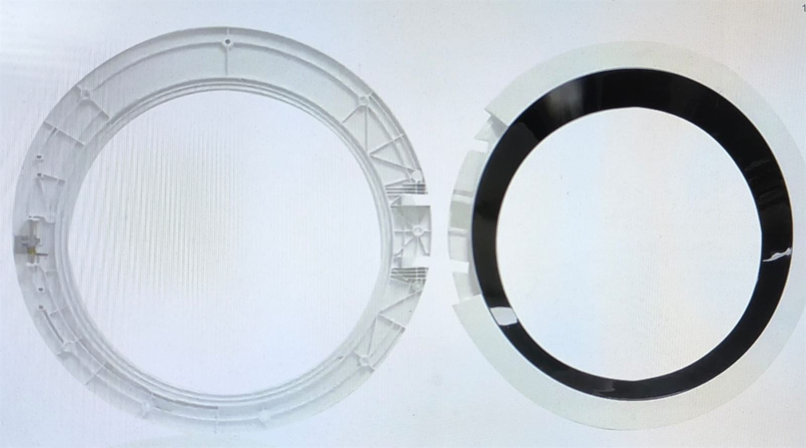 PUERTA LAVADORA BOSCH SIN CRISTAL, BLANCA, SIN BISAGRA, SIN CIERRE, RECAMBIO ORIGINAL, KIT DE MONTAJE, WAQ24468ES, 11065239 - Imagen 1