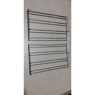 REJILLA HORNO ZANUSSI, PARRILLA REJILLA LATERAL IZQUIERDA+DERECHA, SOPORTE BANDEJA, 2 UNIDADES, RECAMBIO ORIGINAL, 325/317/198MM, 325/317/198 - Imagen 1