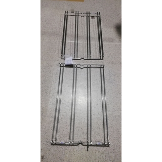 REJILLA HORNO ZANUSSI, PARRILLA REJILLA LATERAL IZQUIERDA+DERECHA, SOPORTE BANDEJA, 2 UNIDADES, RECAMBIO ORIGINAL, 949711471,320/200MM, 50295696004 - Imagen 1