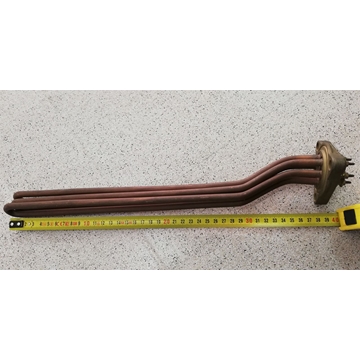 RESISTENCIA CAFETERA 3Grupos, trifasica, 230/400V,  3900W, espirales 3, montaje ø 44mm Largo 391mm, diametro 35mm, diametro 51mm, distancia entre agujeros 63mm, A.R11 - Imagen 1