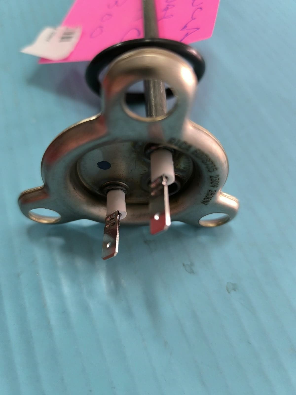 RESISTENCIA CALDERIN LAVAVAJILLAS INDUSTRIAL SAMMIC, SL-300, RECAMBIO ORIGINAL, 2800W, 220V, LARGO 370MM, DISTANCIA TORNILLOS SUJECCION 57MM, 2313242 - Imagen 2