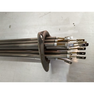 RESISTENCIA DE INMERSION 24000W, PARA HORNO VAPOR, LAVAVAJILLAS, montaje ø 57,5mm espirales 6 L 570mm An 40mm H 40mm, CON TUBO PARA SONDA 4MM, DISTANCIA TORNILLOS 72 MM, 400 V, TRIFASICA, 007101 - Imagen 2